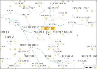 map of Moknea