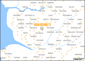 map of Mokonbeti