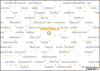 map of Mokradła