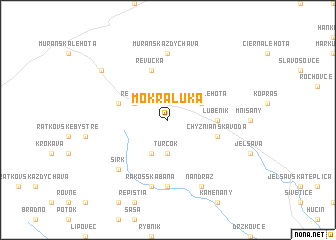 map of Mokrá Lúka
