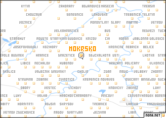 map of Mokrsko