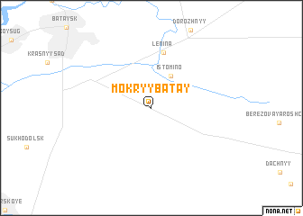 map of Mokryy Batay