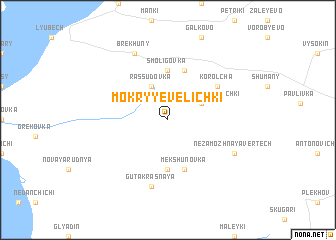 map of Mokryye Velichki