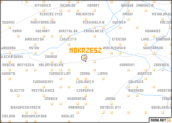 map of Mokrzesz