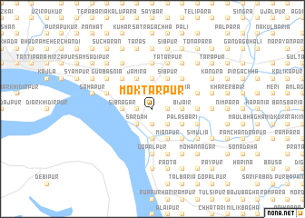 map of Moktārpur