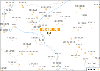 map of Moktong-ni