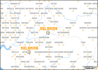 map of Molamina