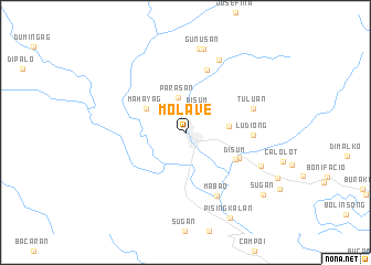 map of Molave