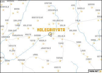 map of Mole Gbinyata