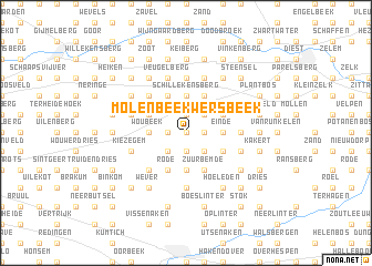 map of Molenbeek-Wersbeek