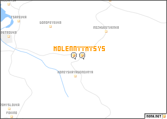 map of Molennyy Mys