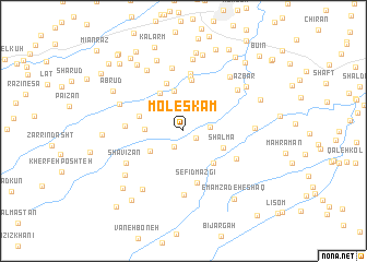 map of Moleskām