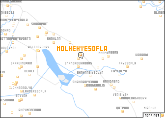 map of Molḩeh-ye Soflá