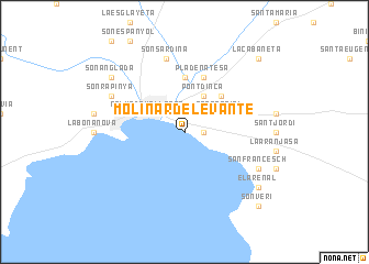 map of Molinar de Levante