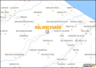 map of Molino Cesano