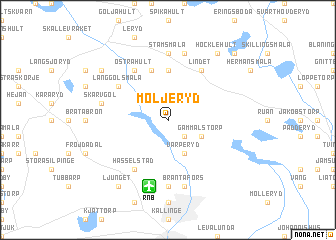 map of Möljeryd