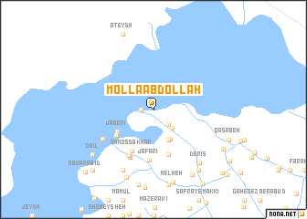 map of Mollā ‘Abdollāh