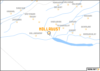 map of Mollā Dūst