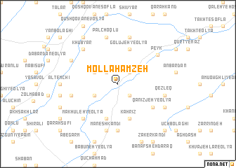 map of Mollā Ḩamzeh