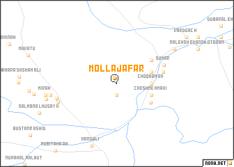 map of Mollā Ja‘far