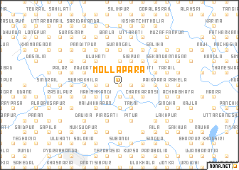 map of Mollāpāra