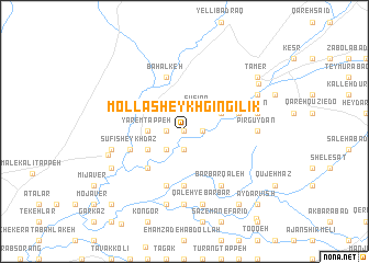 map of Mollā Sheykh Gīngīlīk