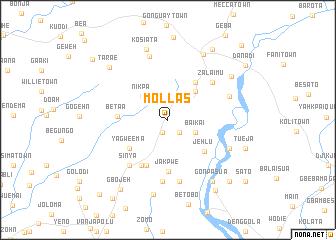 map of Mollas