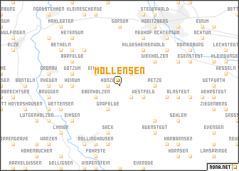 map of Möllensen