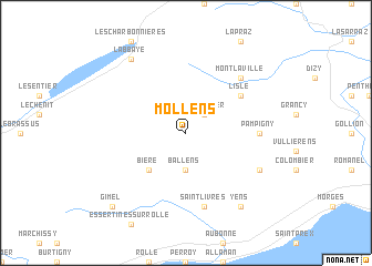 map of Mollens