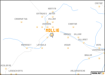 map of Mollié