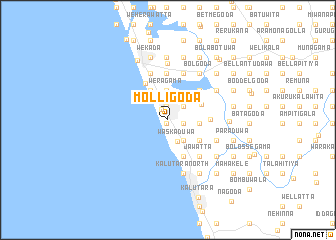 map of Molligoda