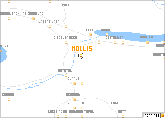 map of Mollis