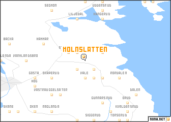 map of Mölnslätten