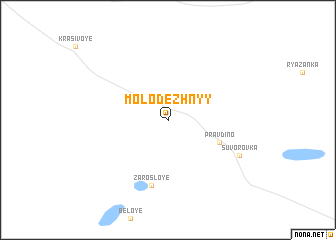 map of Molodëzhnyy