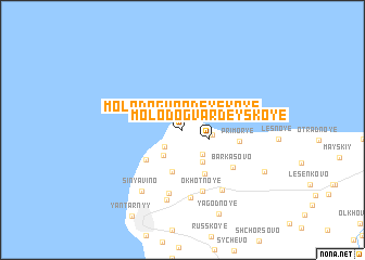 map of Molodogvardeyskoye