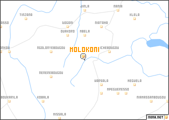 map of Molokoni