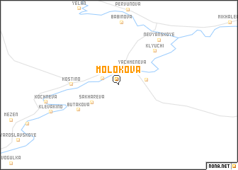 map of Molokova