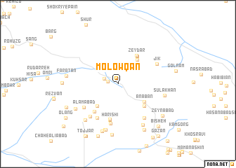 map of Molowqān