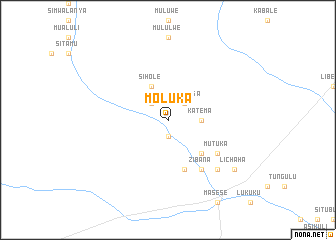 map of Moluka