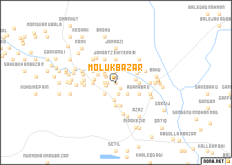 map of Molūk Bāzār