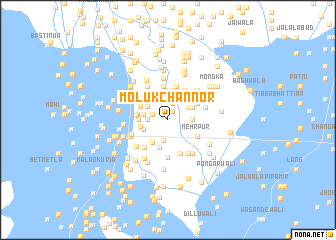 map of Molūk Channor