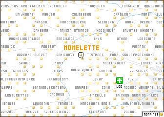 map of Momelette