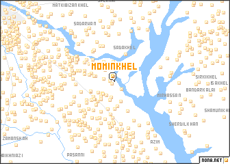 map of Momīn Khel