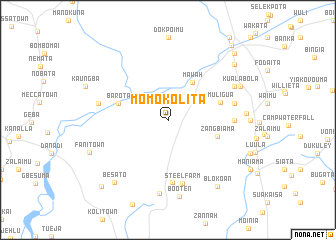 map of Momo Kolita