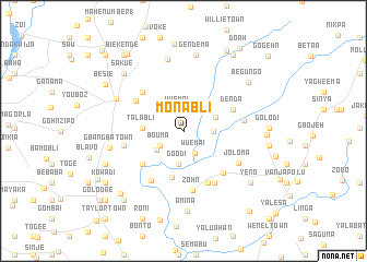 map of Monabli