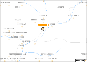 map of Monaci