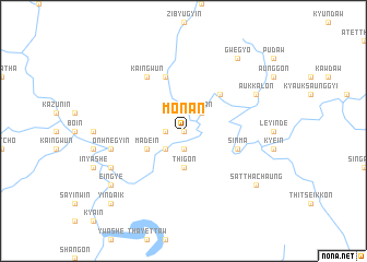 map of Monan