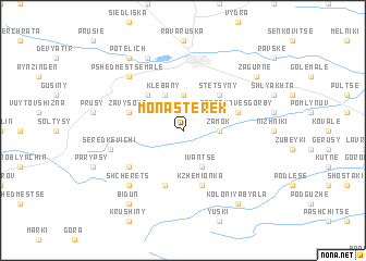 map of Monasterek
