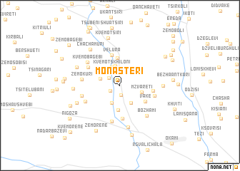map of Monasteri