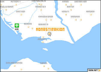 map of Monastirákion